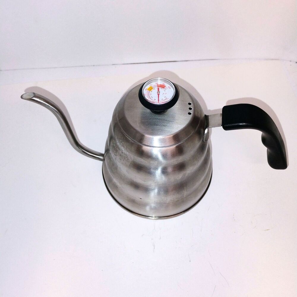 Stainless Steel Gooseneck Kettle • Barista Aesthetic • Modern Kitchenware
